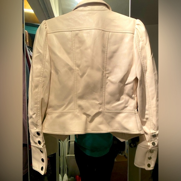 Jonathan Simkhai Standard Wyatt Vegan Leather Jacket. - Picture 2 of 3